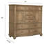 Commode 10 tiroirs l 10 po Louise