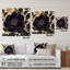 Blue Gold Peony Celebration IV - Art mural en acrylique pivoines pour la cuisine-1775702301