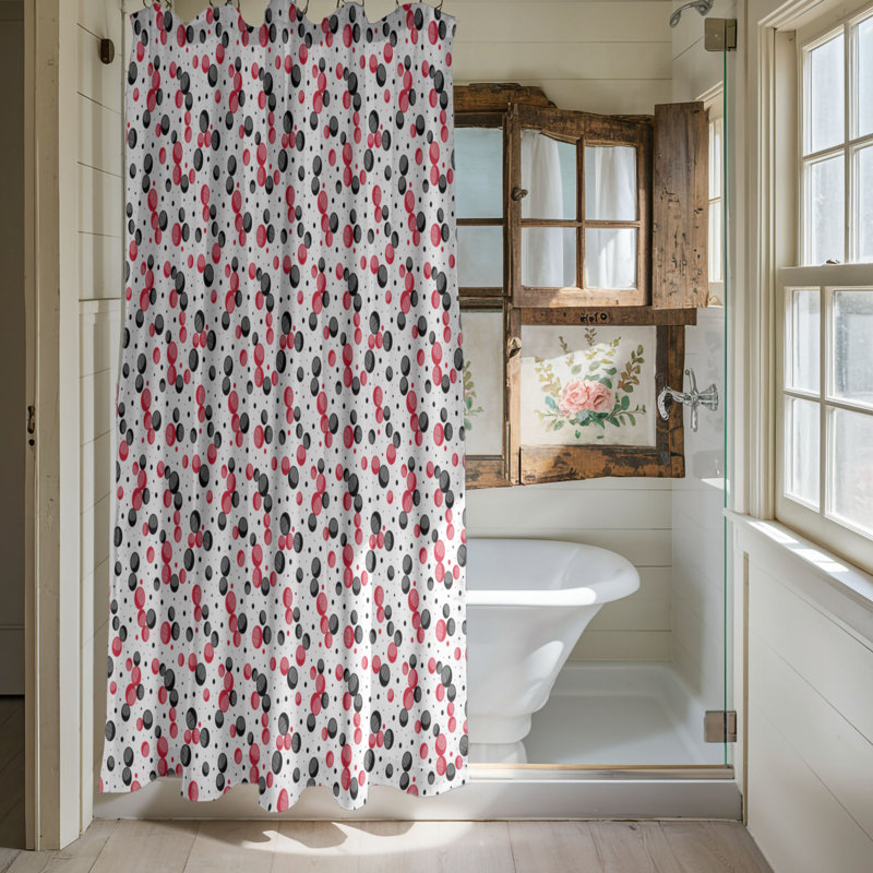 Black Ruby - Premium Shower Curtain, 74"H x 71"W