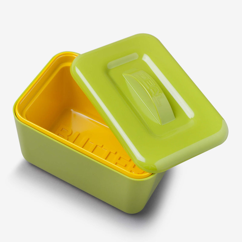 Zeal Melamine Butter Dish, Lime