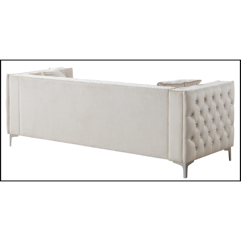 Canapé rembourré Glory Furniture Paige, Ivoire ivoire