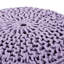 Pouf tricoté en coton et lavande Creative