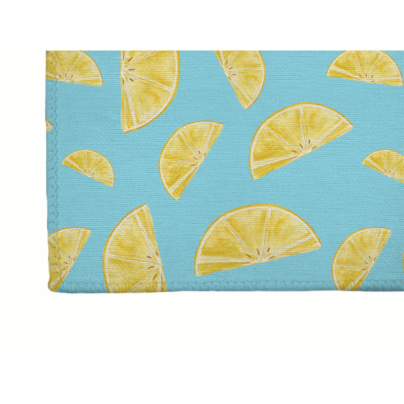 Tapis de bureau léger Summer Summer, L 48 po x P 72 po, Turquoise