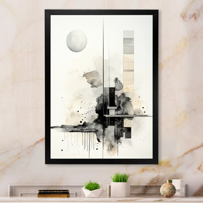 Monochre Mirage Lansdcape 2 - Paysage abstrait, art mural