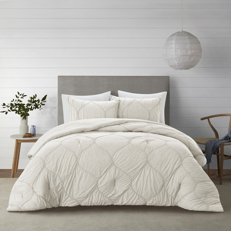 Ensemble d'édredon en duvet blanc 180 fils, Grand lit