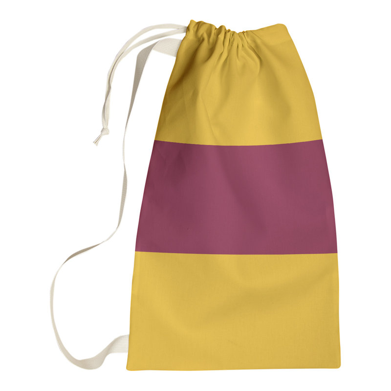 Fabric Laundry Bag with Handles, Small (29" H x 18" W x 1.5" D), Pittsburgh Blue Accent