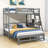 Eyvette Kids Twin Over Full Bunk Bed with Drawers-778803368