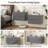 Floating Nightstand With Drawer Storage Modern Floating Bedroom Shelf-1872018194-1872018193