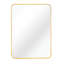 Miroir mural rectangulaire 24 po x 36 po pour attrait de salle de bain contemporain, miroir HD de 4 mm, cadre en aluminium rouillé, guide d'installation Vibe moderne, verre, aluminium, conception incassable, facile à-1317136403-1317136402