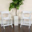 Resin Folding Chair with Slatted Seat
