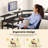Lameen L Shaped Computer Desk with Power Outlets & RGB Lights, Corner Desk with Monitor Shelf-839632120-825884478