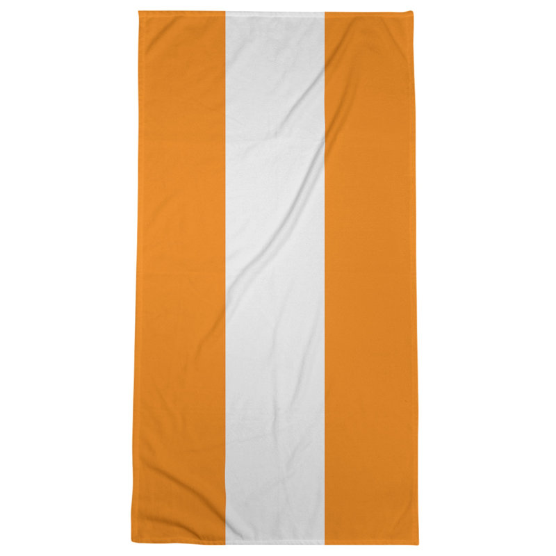Beach Towel, Yellow/Off White