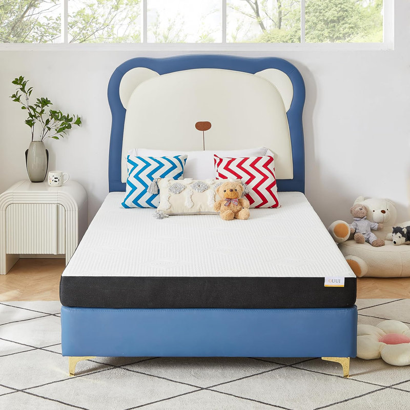Matelas en mousse viscoélastique mi-ferme Alwyn Home Hallinan, Lit simple, 6"