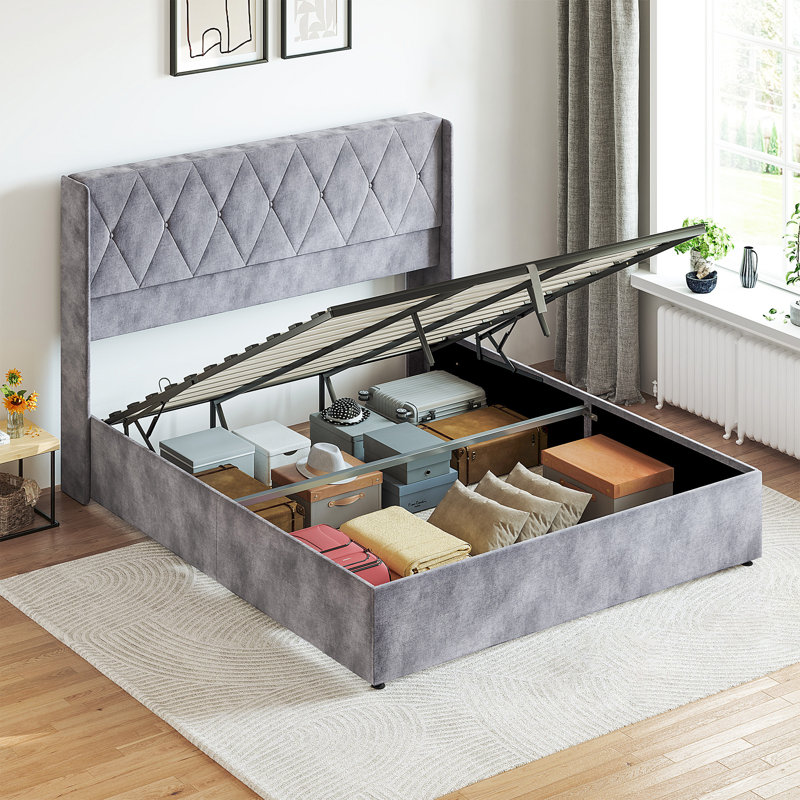 Lit coffre relevable King-size
