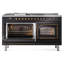 ILVE Nostalgie II Noblesse 60 in Dual Fuel Range 7 Burner, Griddle, Frenchtop-1606748002-1606748021