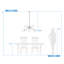 Luminaire suspendu Spoutnik à 6 lumières Minna-1366408964