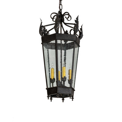 Luminaire suspendu cylindrique 4 lumières Regency