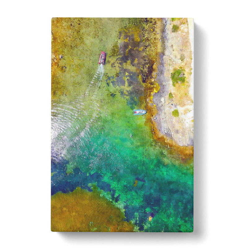 Boats In Catalunya Spain - Wrapped Canvas, 76cm H x 50cm W x 3cm D