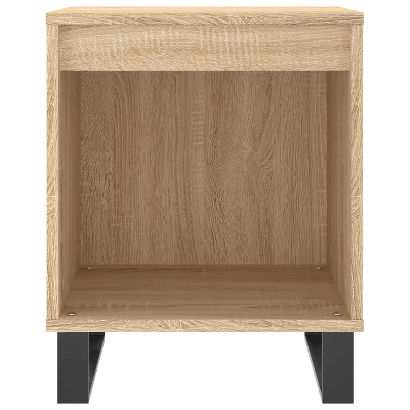 Cromartie Metal Bedside Table, Sonoma Oak, Set of 2