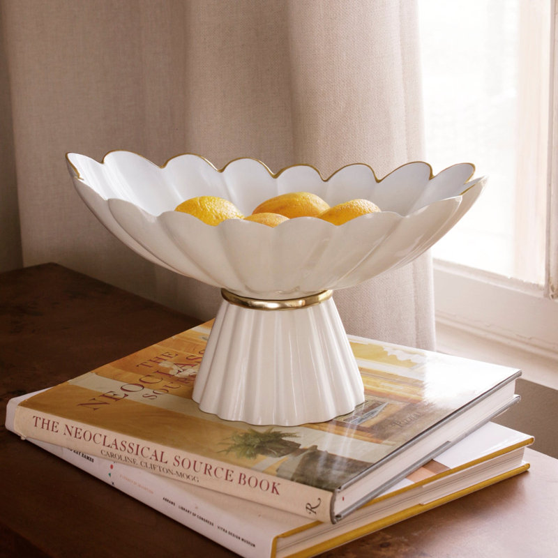 Piédestal Encanto, Crème / Blanc