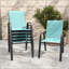 Ensemble de chaises de salle à manger d'extérieur 6 pièces avec large siège ergonomique et capacité de 350 lb-130116596