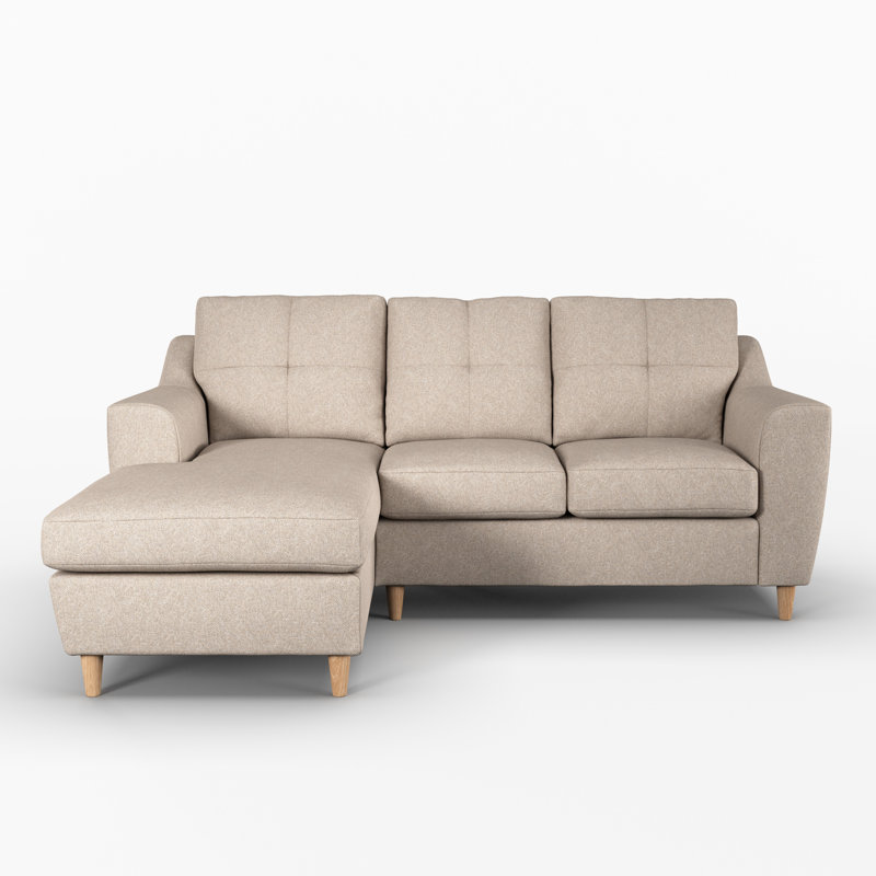 Espitia 3 Seater Corner Chaise, Oatmeal, Left Hand Facing
