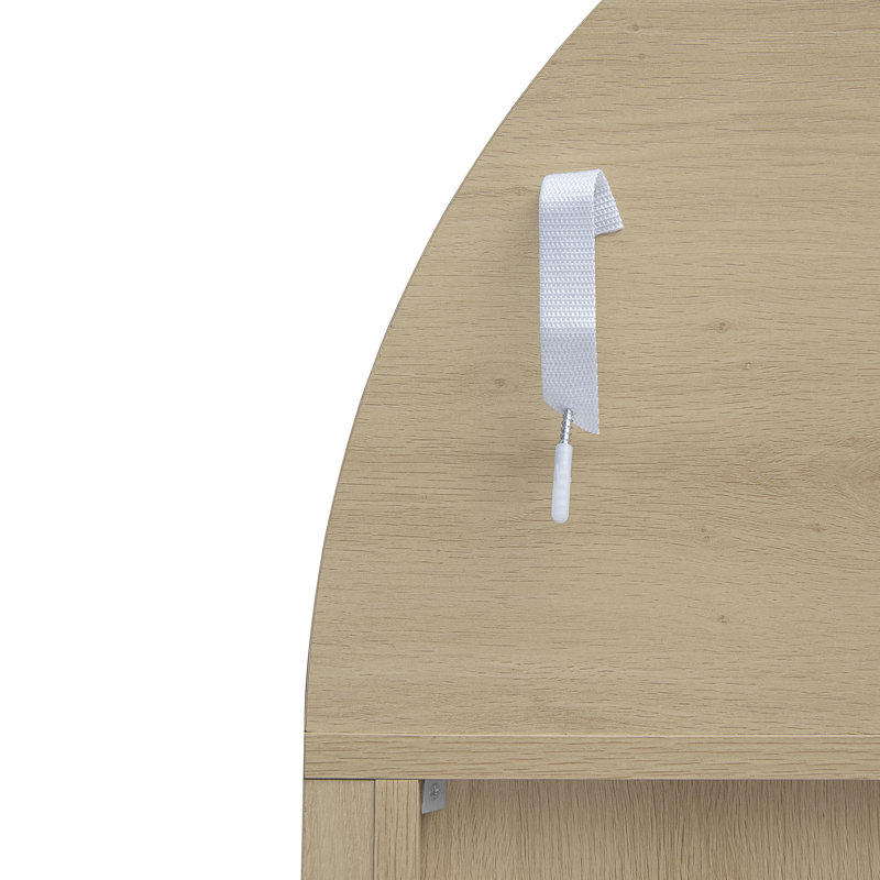 70.28" Tall Arched Kitchen Pantry