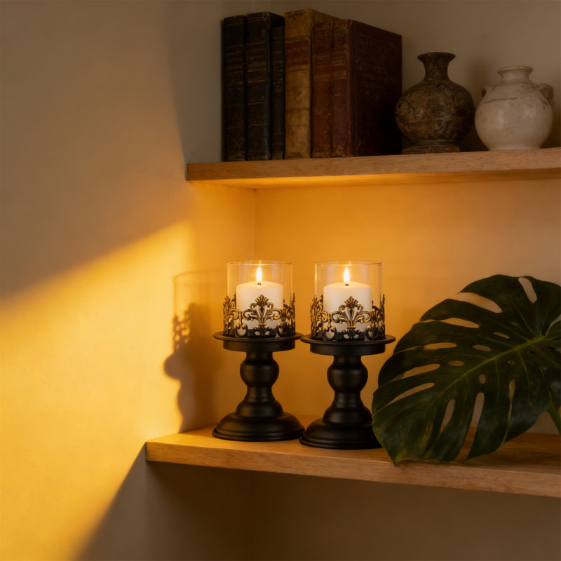Metal Tabletop Candlestick