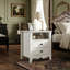 Table de chevet 2 tiroirs blanche Daneisy