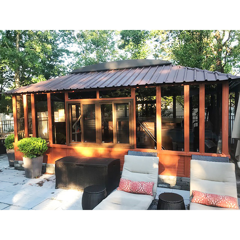 Brentwood X P 11,5 pi D Pavillon de jardin en bois massif et manufacturé