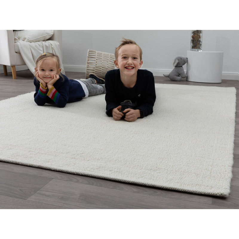 Hand-woven Rug Malvern made of new wool in a light wool blend, Rectangle 160 x 230cm