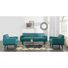 Cressy Sofa & Loveseat Set In Teal