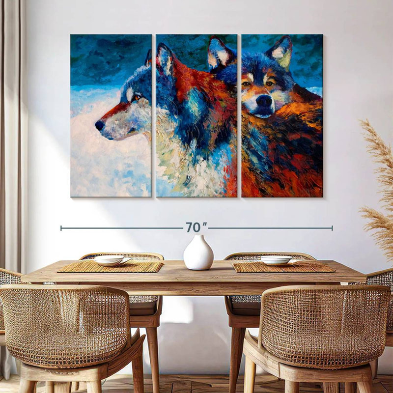 The Wolves, 42" H x 65" W