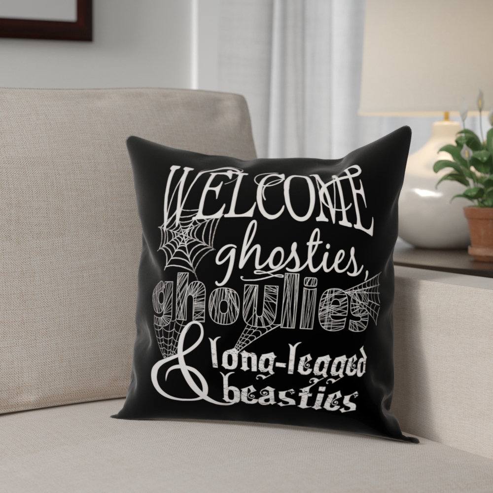 A Monster Welcome Throw Pillow Designs Direct Creative Group Pillow 