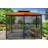 Barcelona 10 Ft. W x 12 Ft. D Aluminum Patio Gazebo with Mosquito Netting and Privacy Curtains-27474929