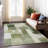 Machine Washable Indoor/Outdoor Cicel ACN1190 Sage Rug-100390861