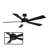 Wynd 5-Blade Outdoor/Indoor Smart Standard Ceiling Fan with LED Light Kit and Remote Included-1317851663-1317851662