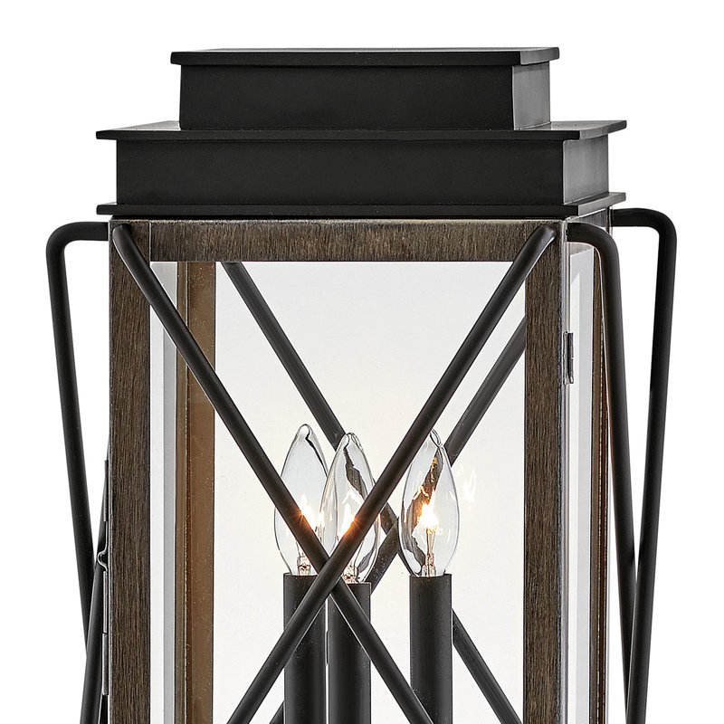 Montecito Black 1 -Light 2.5" H Hardwired Lantern Head