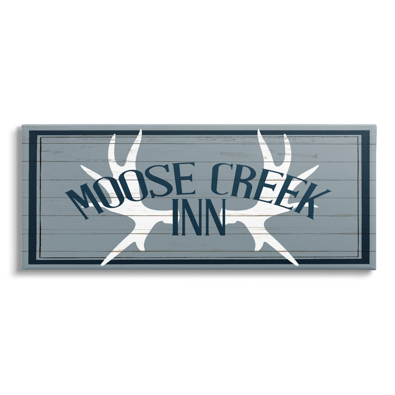Blue Moose Creek, Toile tendue, L 24 po x H 10 po