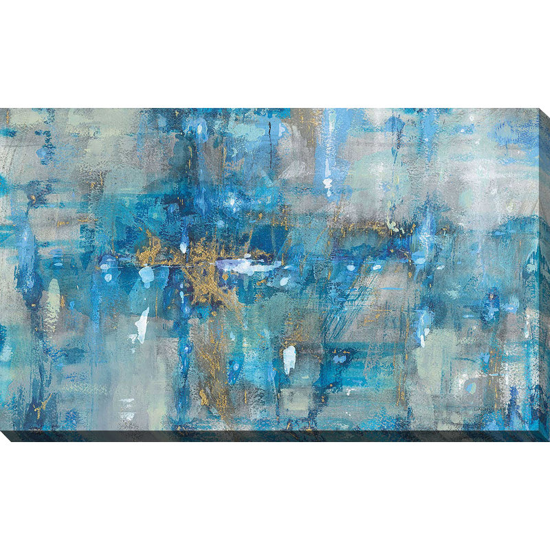 Lapis lazuli par Danhui Nai - Peinture, Toile tendue, H 36 po x l 60 po x P 1,5 po