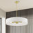 Venlo 5 - Light Satin Brass Shaded Pendant