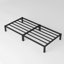 Minimal Screwless Black Bed Frame With Square Feet-1355918809