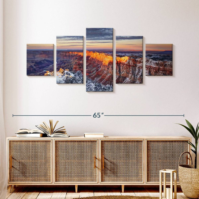 Grand canyon en hiver, H 24 po x l 55 po