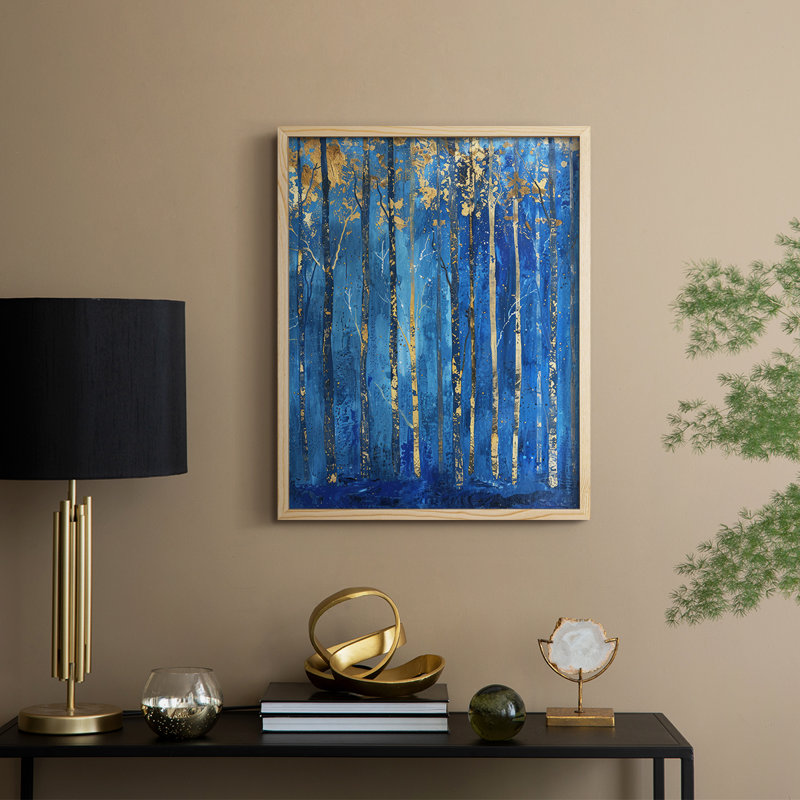 ABSTRACT Series VII, reproduction encadrée - bois massif, Naturel, H 11 po x l 9 po