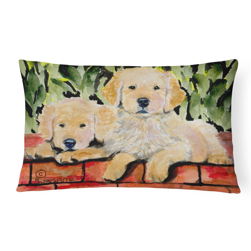 Golden Retriever Indoor/Outdoor Throw Pillow