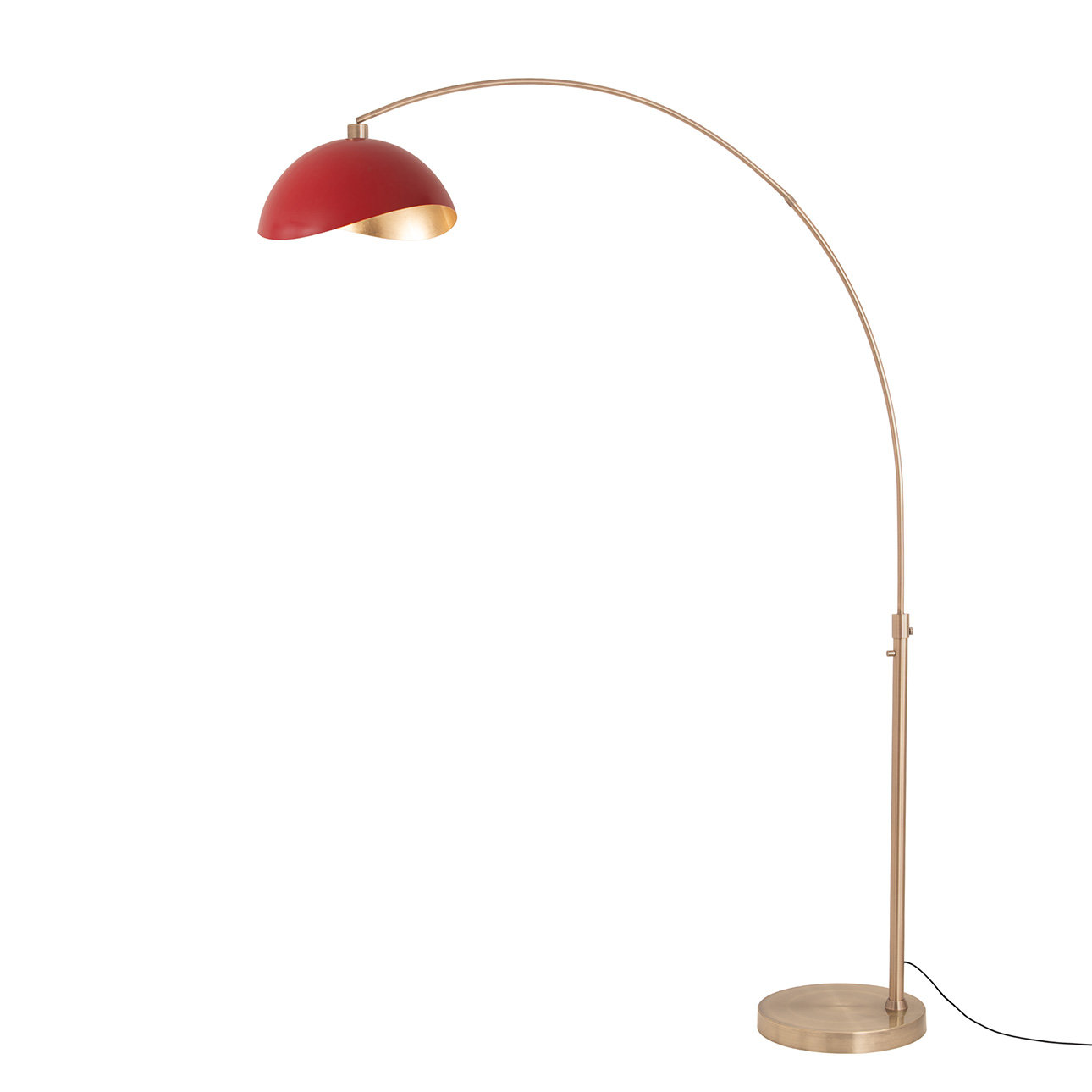 Luna Bella 92" Floor Lamp, Red/Gold