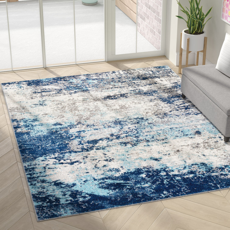 Tapis bleu / gris Hoglund