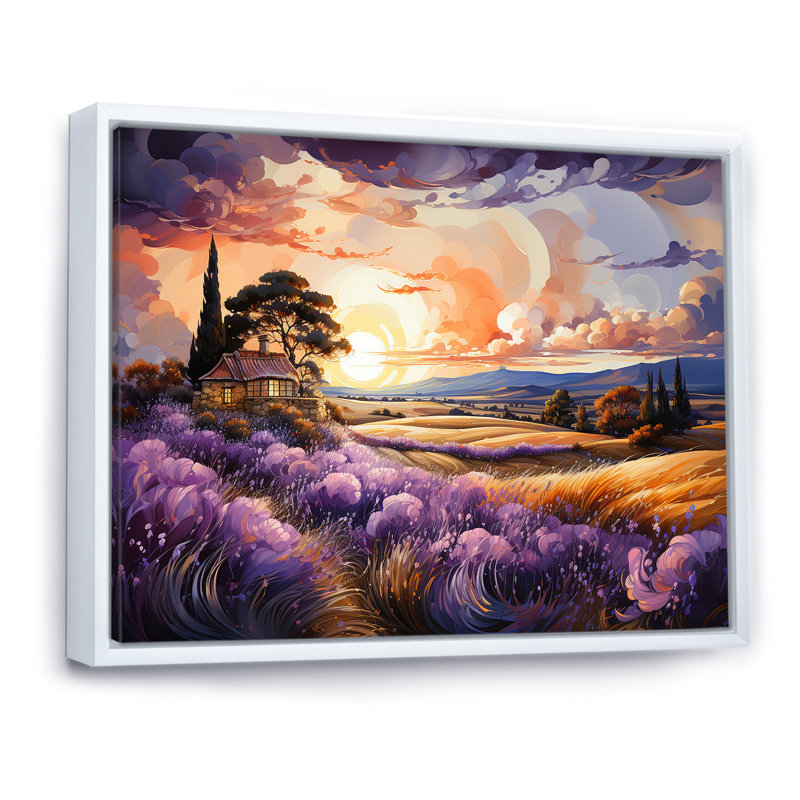 Toscane, charme campagnard en Italie, Cadre flottant blanc, H 16 po x l 32 po