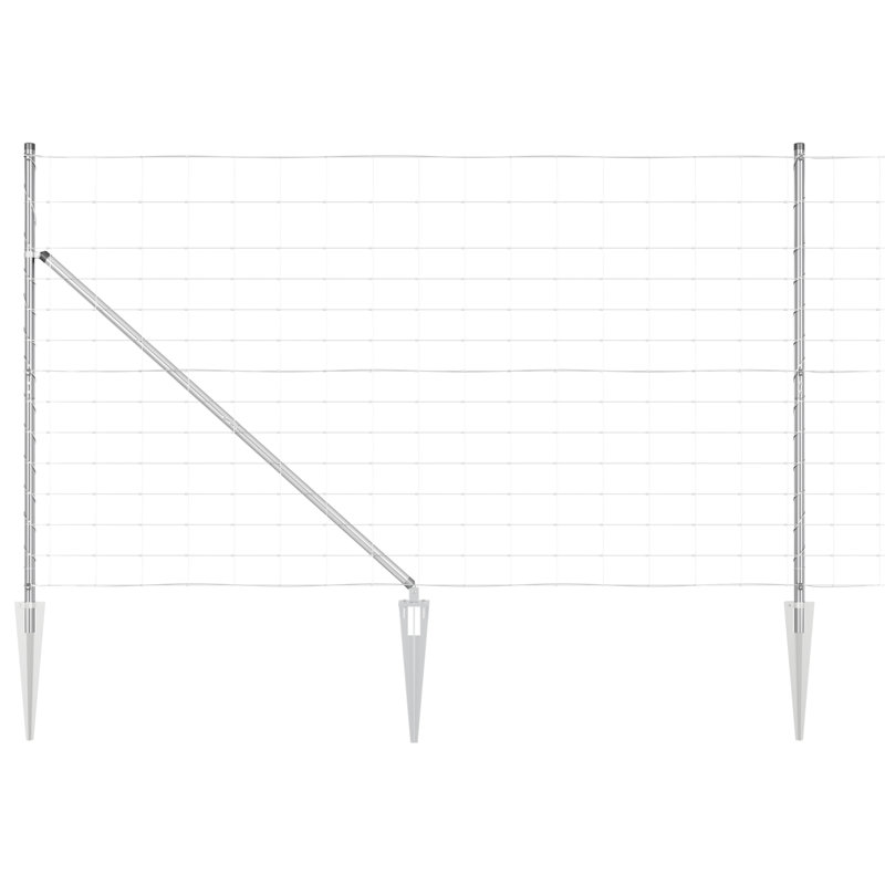 Field Fence Galvanised Steel, 140cm H x 2500cm W