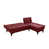 100 % lin rouge bordeaux est en rupture de stock
